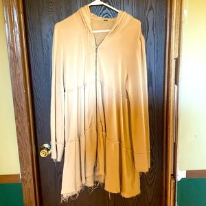Free People light yellow hoodie